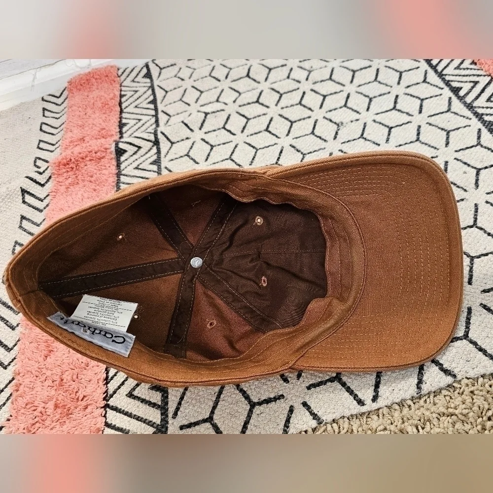 CARHARTT TAN SQUARE LOGO HAT, SZ MEDIUM TODDLER